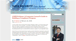 Desktop Screenshot of datasecuritylawjournal.com